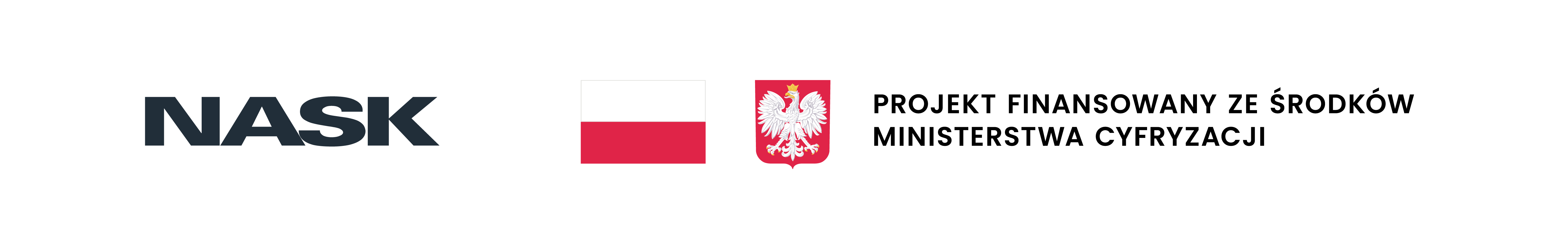 Belka z logotypem NASK i Ministerstwa Cyfryzacji.